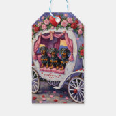 Étiquettes-cadeau Dachshund Dog Valentine's Day (Dos)