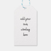 Étiquettes-cadeau Dachshund Through the Snow drôle chien amoureux (Dos)