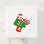Étiquettes Cadeau Daddy Elf (En situation)
