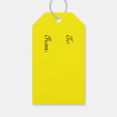 Étiquettes-cadeau Daffodiles de printemps jaune Floral (Dos)