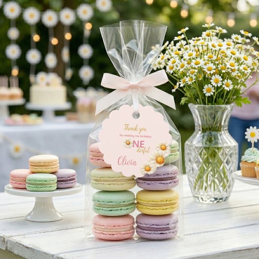 Étiquettes Cadeau Daisy 1st Birthday - Isn't She ONEderful Boho