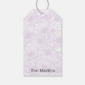 Étiquettes-cadeau Daisy Blooms - Airy Lilac (Dos)