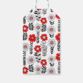 Étiquettes-cadeau Daisy dooda en rouge et noir (Dos)