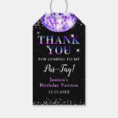 Étiquettes-cadeau Dans Mon Anniversaire Purple Disco Anniversaire (Devant)