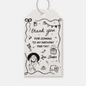 Étiquettes-cadeau Dans Mon Anniversaire Retro Anniversaire (Devant)