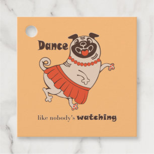 Étiquettes Cadeau Danse comme personne ne regarde Carlin Girl