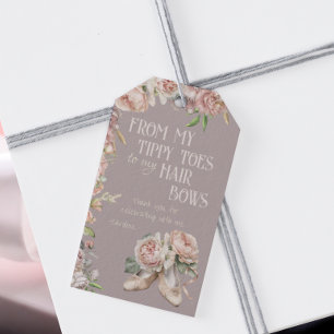 Étiquettes-cadeau Danse Whimsical Ballerina Anniversaire