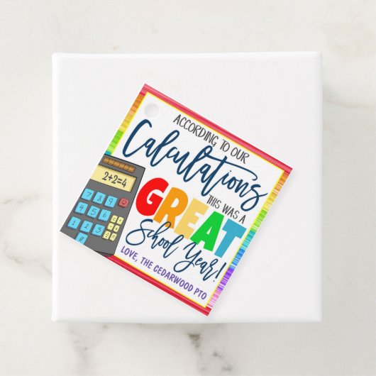 Étiquettes Cadeau d'appréciation de l'enseignant d (En situation)