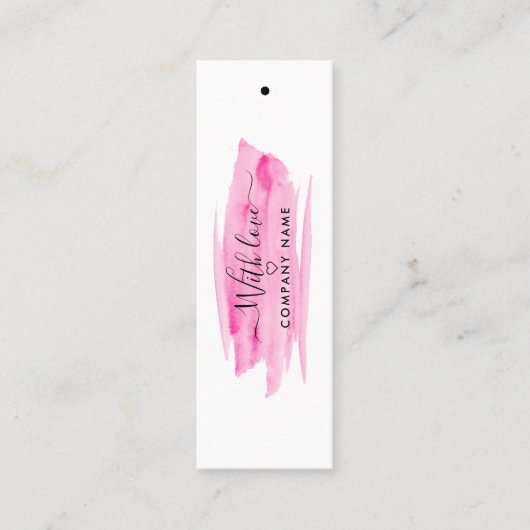 Étiquettes Cadeau d'aquarelle de script moderne (Devant)