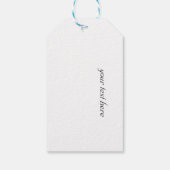 Étiquettes-cadeau Dawn of Liberty, coutume (Dos)