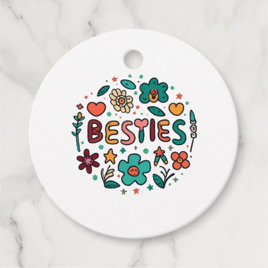 Étiquettes Cadeau De Brunch à Bonfires & Besties - Galentine's Da (Devant)