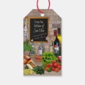 Étiquettes-cadeau De la cuisine de (votre nom) (Dos)