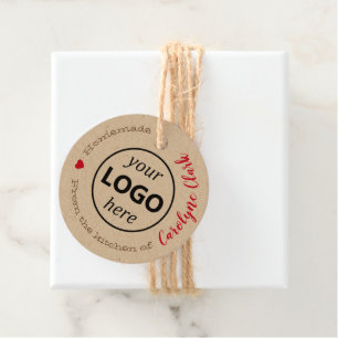 Étiquettes Cadeau De La Cuisine Du Logo Modèle Papier Kraft