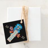 Étiquettes Cadeau de l'enseignant avec chouette bl (En situation)