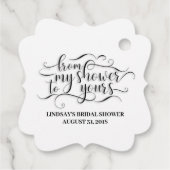 Étiquettes Cadeau De Ma Douche À La Vôtre (Dos)