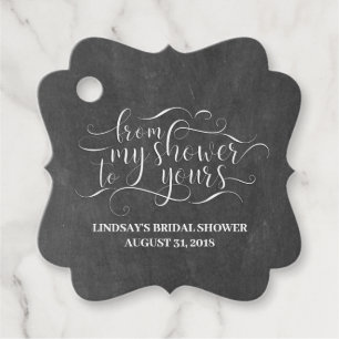 Étiquettes Cadeau De Ma Douche À La Vôtre