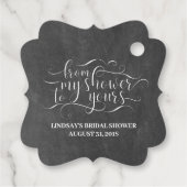 Étiquettes Cadeau De Ma Douche À La Vôtre (Dos)