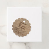 Étiquettes Cadeau De Ma Douche À La Vôtre - Bois Rustique (En situation)