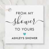 Étiquettes Cadeau De Ma Douche À La Vôtre, Cérémonie De Fiançailles (Devant)