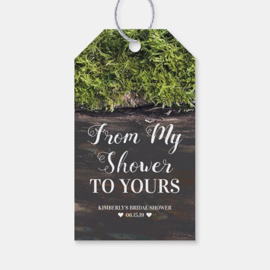 Étiquettes-cadeau De Ma Douche À La Vôtre - Fête des mariées (Dos)