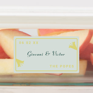 Étiquettes Cadeau de mariage Lily Frame