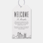 Étiquettes Cadeau de Message de Bienvenue Memphis (Devant)