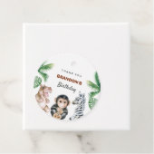 Étiquettes Cadeau De mignons animaux de bébé safari (En situation)