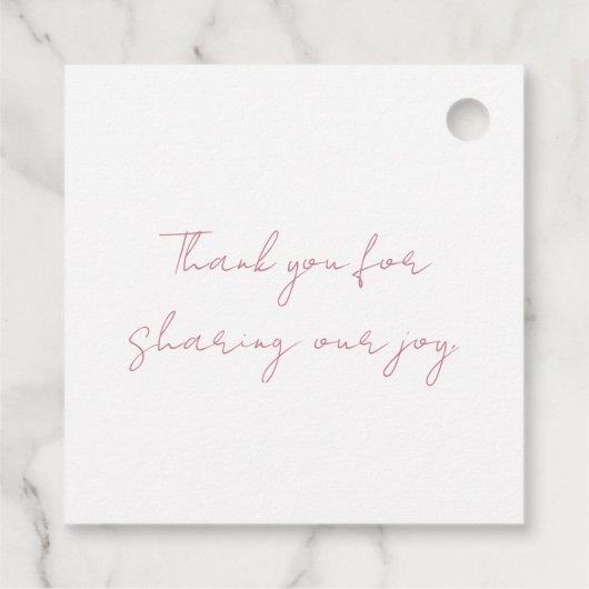 Étiquettes Cadeau De Minuscules orteils. C'est une fille. (Dos)