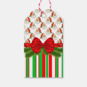 Étiquettes Cadeau de Noël Bande du Père Noël (Devant)