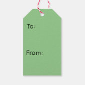 Étiquettes Cadeau de Noël Bande du Père Noël (Dos)