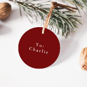 Étiquettes Cadeau de Noël personnalisées Enchanter