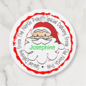 Étiquettes Cadeau De Père Noël Pôle Nord Livraison spéciale Noël (Devant)