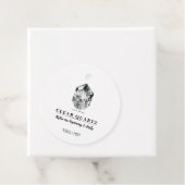 Étiquettes Cadeau Débuts de cristal de quartz clair et mariage de cl (En situation)