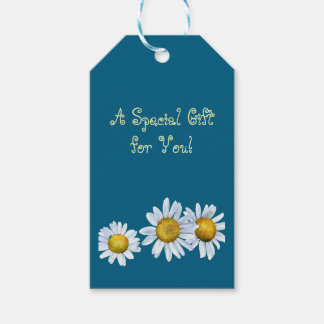 Étiquettes-cadeau Décoration de cadeau avec des marguerites ravissan