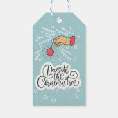 Étiquettes-cadeau Décorer l'arbre de Noël (Devant)