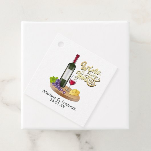 Étiquettes Cadeau Dégustation de fromages et de vins (En situation)