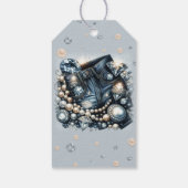 Étiquettes-cadeau Denim Diamonds & Pearls Jeans Bling Fête d'anniver (Dos)