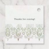 Étiquettes Cadeau Dentelle de diamant de sirène (Dos)