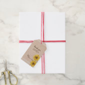 Étiquettes-cadeau Dentelles rustiques & Burlap Sunflowers Mariage Ta (Avec de la ficelle)