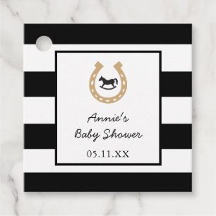 Étiquettes Cadeau Derby Horseshoe Rocking Horse Baby shower