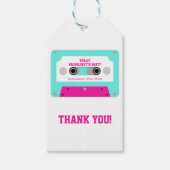 Étiquettes-cadeau Dernier Merci de bande de cassette Disco (Devant)