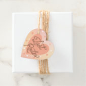 Étiquettes Cadeau Dernier Rodéo Rétro Western Cœur de Mariée (En situation)