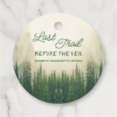 Étiquettes Cadeau Dernier Sentier Avant La Bachelorette Du Voile (Dos)