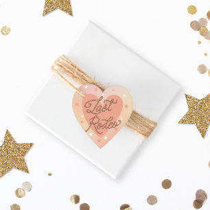 Étiquettes Cadeau Dernière Rétro Western Doux Mariage Cérémonie de R