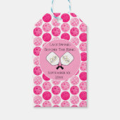 Étiquettes-cadeau Dernière swing avant l'anneau Mariage Pickleball r (Devant)