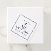 Étiquettes Cadeau Dernière voile avant le Voile Nautique Bachelorett (En situation)