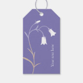 Étiquettes-cadeau Des cloches blanches. (Devant)