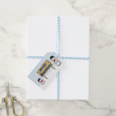 Étiquettes-cadeau Des Snowmen mignons souhaitant un joyeux anniversa (With Twine)