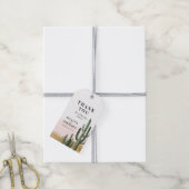 Étiquettes-cadeau Desert Cactus Merci Favoriser (Avec de la ficelle)