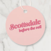 Étiquettes Cadeau Desert Sunset Bachelorette Scottsdale Favoriser Ta (Dos)